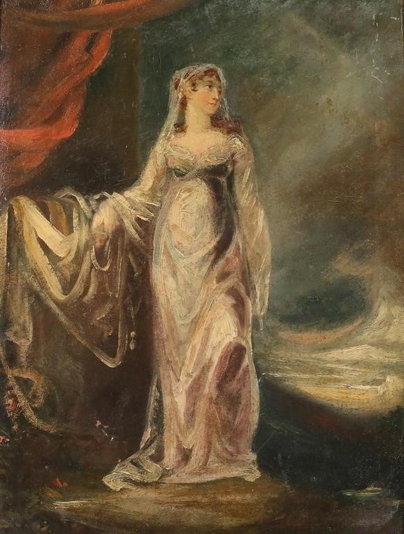Attributed to Thomas Lawrence Oil on Canvas Juliet