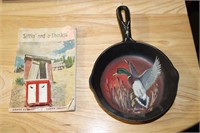 Cast Iron 6 1/2" Skillet with Mallard Painted by