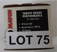 Federal .22 Long Rifle Ammo, 325 Rounds