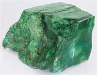 Rough Cut Green Jade Stone