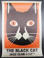 BLACK CAT JAZZ CLUB NY PRINTED POSTER