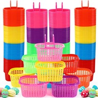 100 Easter Baskets 6.7x5.11x3.5  7 Col
