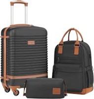Coolife Suitcase Set 3 Piece Luggage Set Carry On