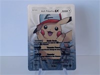 Pokemon Card Rare Silver Ash Pikachu EX