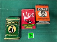 Vtg Tobacco Tin Cans