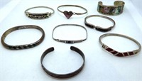 (8) Sterling Silver Bracelets