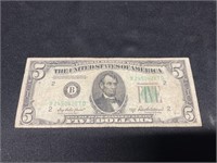 1950-B $5 Bill New York #2