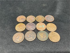 12 Indian Cents