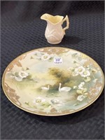 Lot of 2 Including Hand Painted Nippon Swan &
