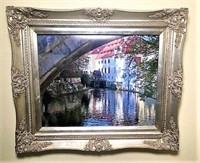 Framed Canal Photo Print