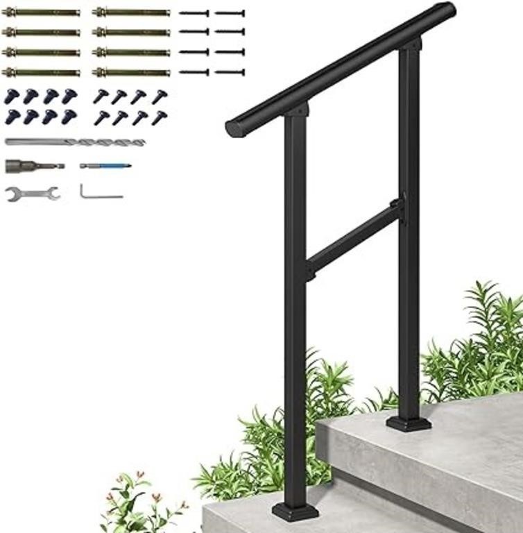 Roomtec 2 Step Handrails For Outdoor Steps, Safety
