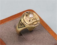14K Gold 32nd Degree Masonic Ring