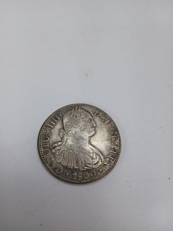 1800 Mo FM Mexico 8 Reales Silver Coin