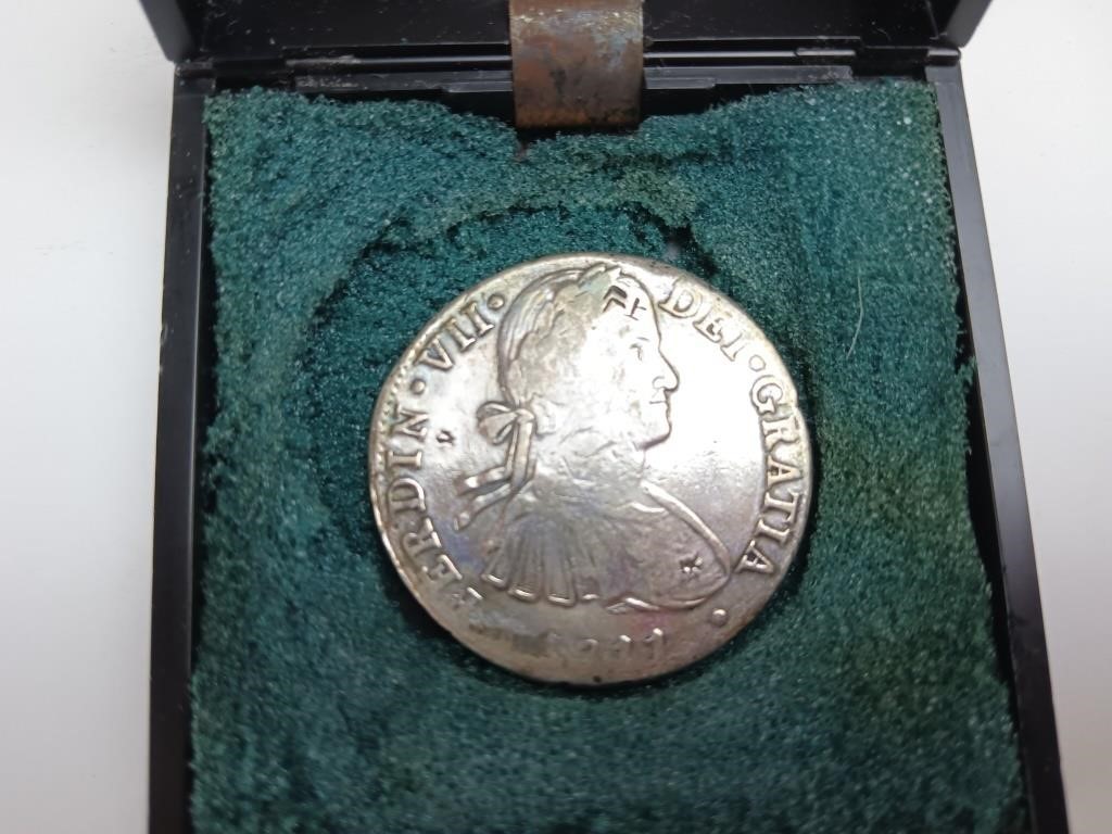 1811 Mo HI Mexico 8 Reales Silver Coin