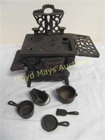 Crescent Vintage Cast Iron Stove Miniature Toy