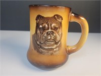 Antique ceramic dog coffee mug bulldog