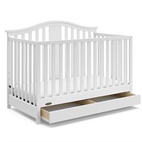 Graco Solano 4-in-1 Crib (White) with Drawer