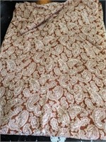 5+ Yds of Sheer Paisley Fabric 36" Wide
