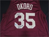 Isaac Okoro Signed Jersey Beckett Witnessed