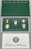 1997 United States Mint Proof Set w/COA