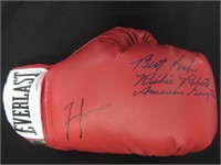 Lucas & Roberts Signed Boxing Glove Direct COA