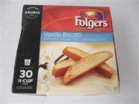 "As Is" Folgers 30-Pk Vanilla Biscotti K-Cup