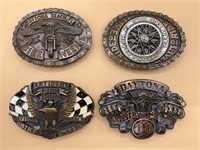 Vintage Brass Daytona Bike Week Belt Buckles