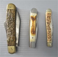 (3) Folding knives, includes Colonial, etc.