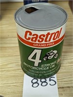 Castrol Motorcycle Oil Composite Quart Can - Empty