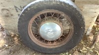 Vintage Hudson Terraplane Car Wheel w/ Hub Cap