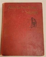 "All in the Days Riding", by Will James, 1st Ed.