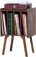 LELELINKY Record Player Stand Vinyl Record Storage