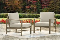 ASHLEY FYNNEGAN PAIR OF OUTDOOR LOUNGE CHAIRS