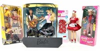 (6pc) Elvis Looney Tunes Coca Cola Barbie Dolls
