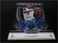 RJ Barrett signed Trading Card w/Coa