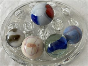 Lot of 5 Marbles