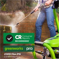 $350  Greenworks Pro 2300 PSI Electric Pressure Wa