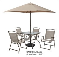 StyleWell Amberview 6-Piece Set With Umbrella