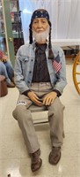 Male Mannequin Dressed As Willie Nelson