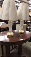 Vintage West Germany Crystal Lamps