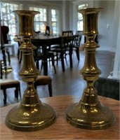 Early Brass Push up  Candle Sticks