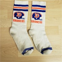 Vintage Awesome Denver Broncos Socks