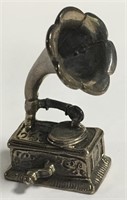 Sterling Silver Miniature Phonograph