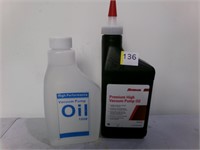 2 Bottles of Vacuum Pump Oil