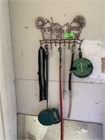 METAL WALL HOOKS W LEASHES CONTENTS CORNER