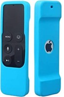 (3) Shockproof Silicone Remote, Blue, for Apple TV