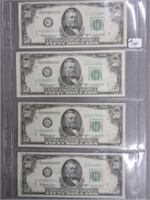 (6) 1950-D Series $50 Fed Res “STAR”