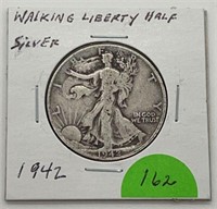 1942 Silver Walking Liberty Half Dollar