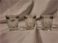 3 shot glasses