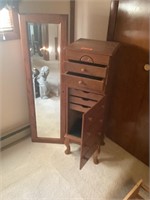 2 jewelry cabinets, see desc